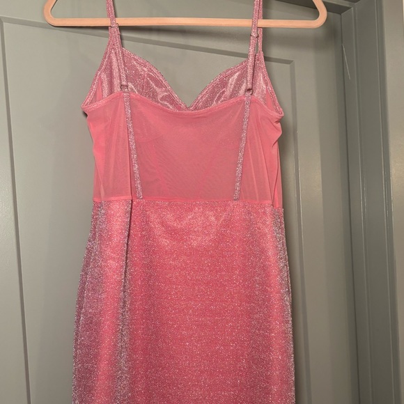 NWT Shimmery Pink Mini Dress | Large - Picture 6 of 10